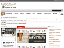 Tablet Screenshot of egittologia.net